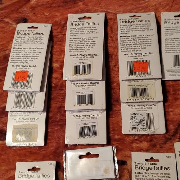 HUGE Lot of 196 Vintage Newer Bridge Tallies Congress Hallmark Springbok Caprice - Picture 7 of 10